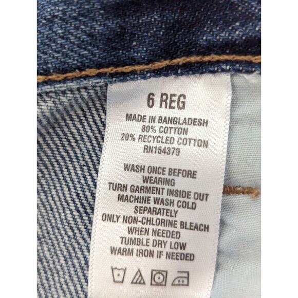 Aeropostale Vintage High Rise Shorty Distressed Denim Jean Shorts Size 6 Reg - Picture 9 of 13